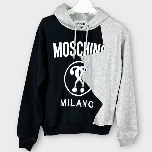 Moschino Couture Double Question Mark Jersey Hoodie - Picture 1 of 10